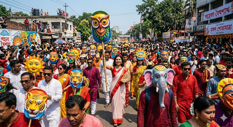 Pohela Boishakh Saree Ai Prompt