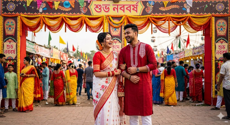 Pohela Boishakh Saree Ai Prompt