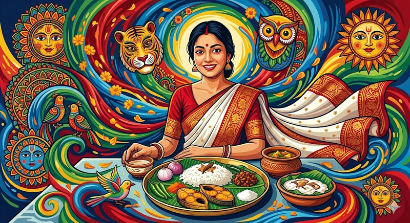 Pohela Boishakh Saree Ai Prompt