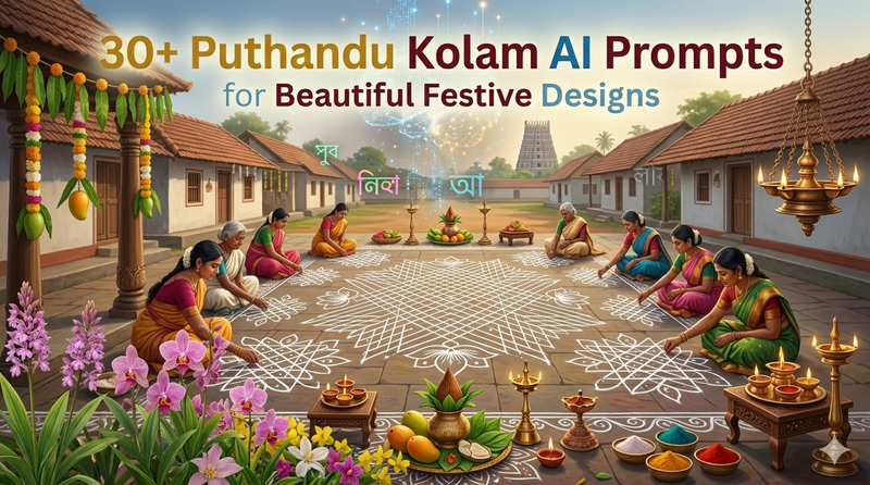 Puthandu Kolam Ai Prompts