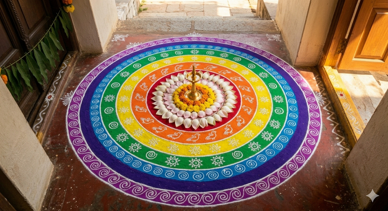 Puthandu Kolam Ai Prompts