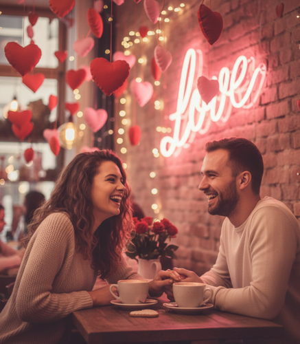 Romantic Couple Valentine’s Day Photo