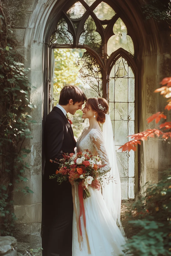 Romantic Wedding Couple Golden Hour Using Ai Viral Prompt