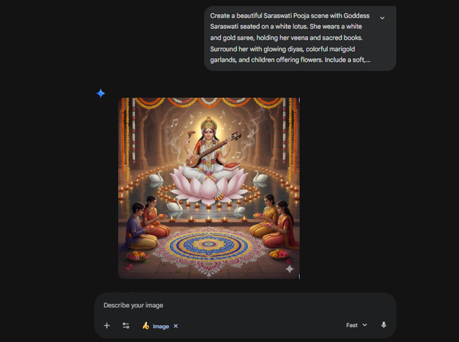 Saraswati Puja Ai Festival Image