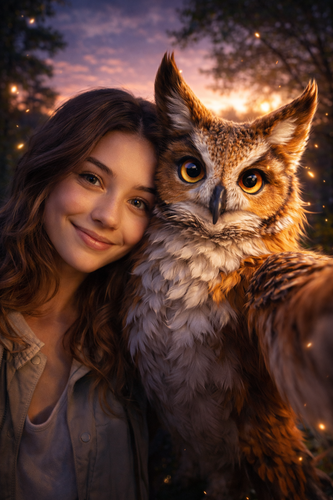 Selfie with Wild Animal Ai Prompts