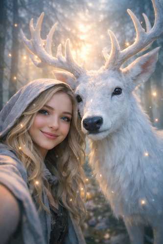 Selfie with Wild Animal Ai Prompts