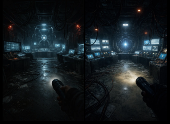 Abandoned AI Control Room