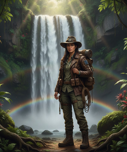 Stylish Ai Adventurer Influncer