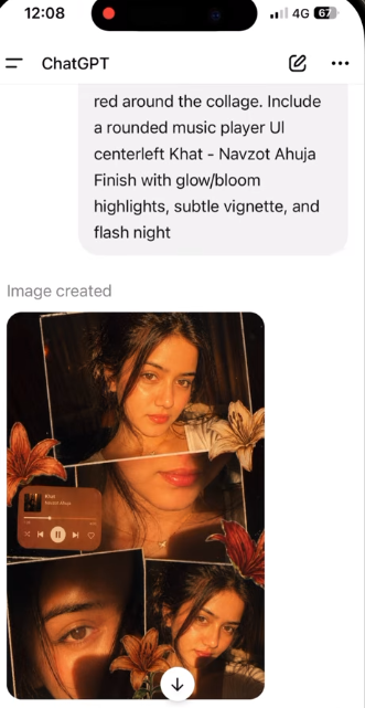 Trending Collage AI Foto Prompt