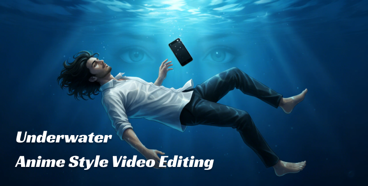 underwater anime style video editing prompts
