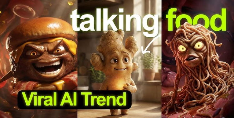 viral talking food videos ai prompts