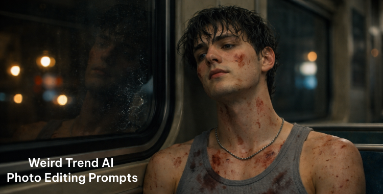 weird trend ai photo editing prompts
