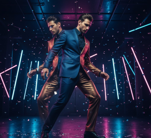 Surreal New Year with Gemini fireworks