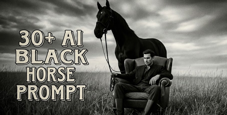 Creating Aura Farming Photo Using Ai Black Horse Prompt