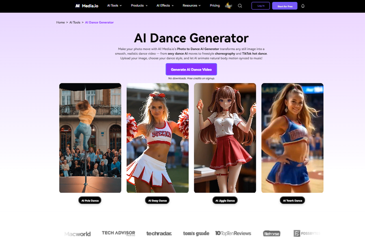 AI 跳舞影片製作工具