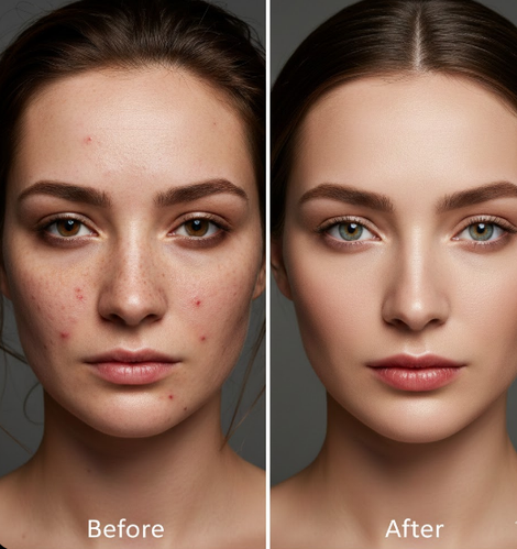 Beauty Retouched Portrait with Natural Enhancements