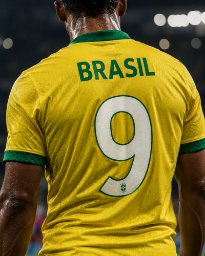 Brazil Jersey Number 19 Close Up