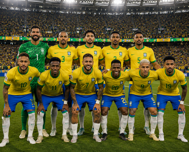 Brazil Jersey Mockup Front and Back