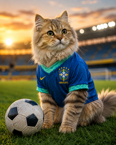 Labrador in Brazil Jersey Cheering