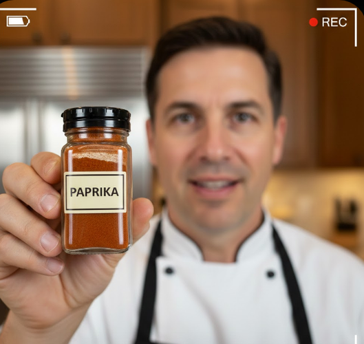 Chef Rack Focusing from Spice Jar