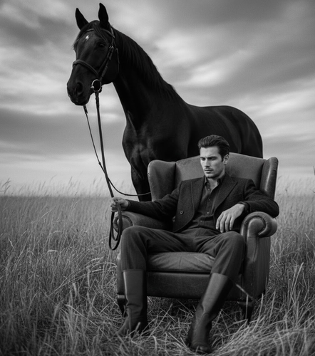 Creating Aura Farming Photo Using Ai Black Horse Prompt