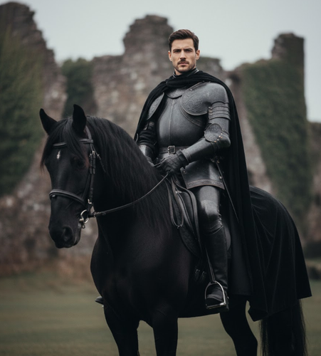 Creating Knight with Black Horse Using Ai Black Horse Prompt