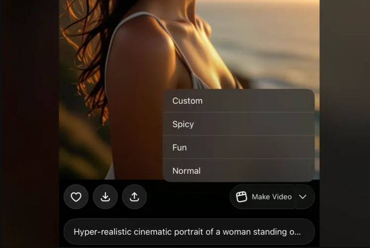 Enter Video Creation Spicy Mode