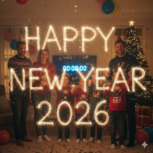 family group celebration NYE 2026