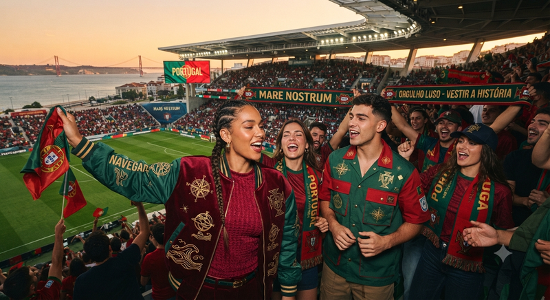 Modern Portugal Pride with Nautical Motifs