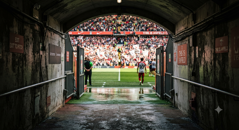 Player's Tunnel View of Cheering Fans