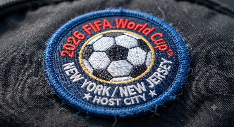 Embroidered Football Patch with Host City