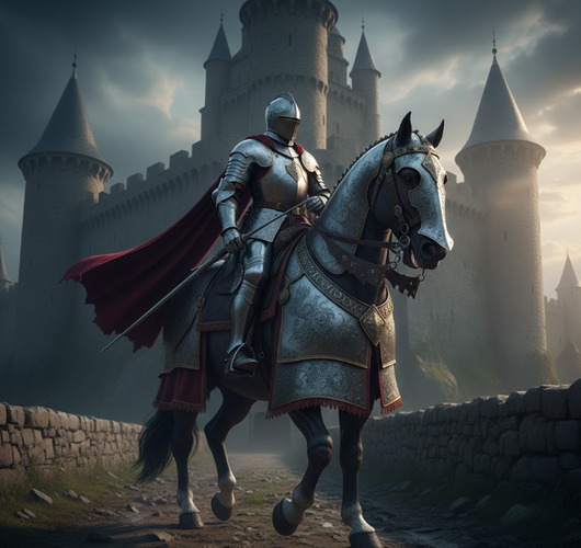 Image of a Knight War Horse