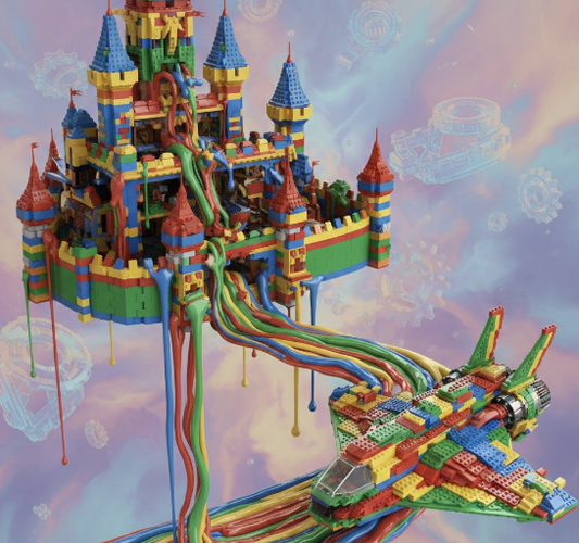 Lego Castle Melts into Spaceship