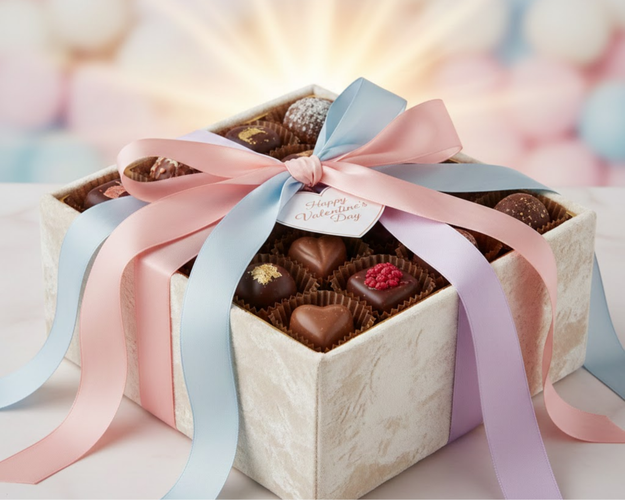 Luxurious Valentine's chocolate gift box