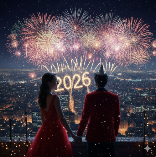 NYE 2026 couple holding hands