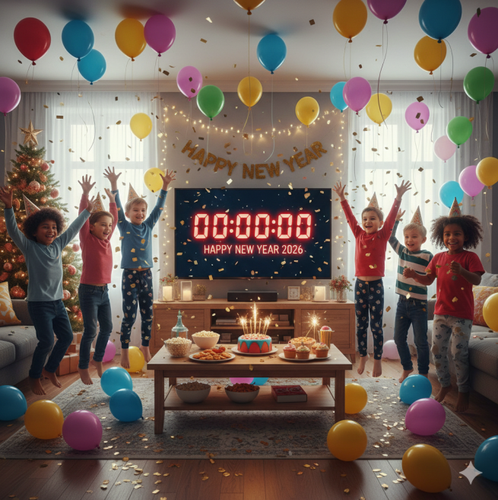 NYE countdown for kids 2026