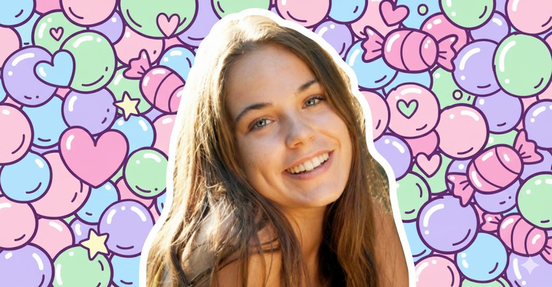 Playful doodle with candy colors