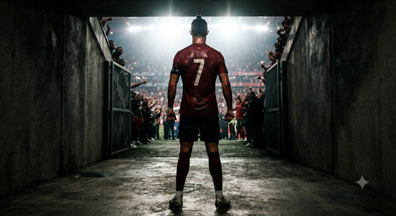 Portugal Jersey Back in Dark Tunnel