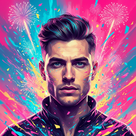 Rainy neon streets with futuristic hover cars