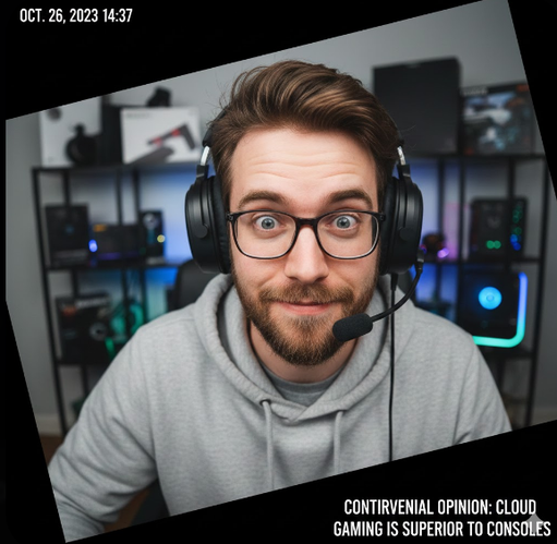 Tech Reviewer Tilting Frame During Controversial Opinion