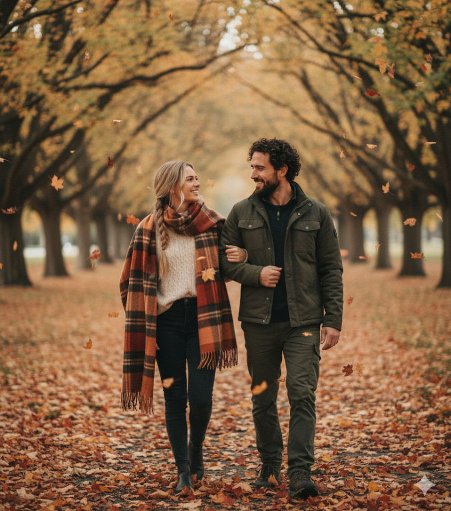 autumn park cozy gemini ai