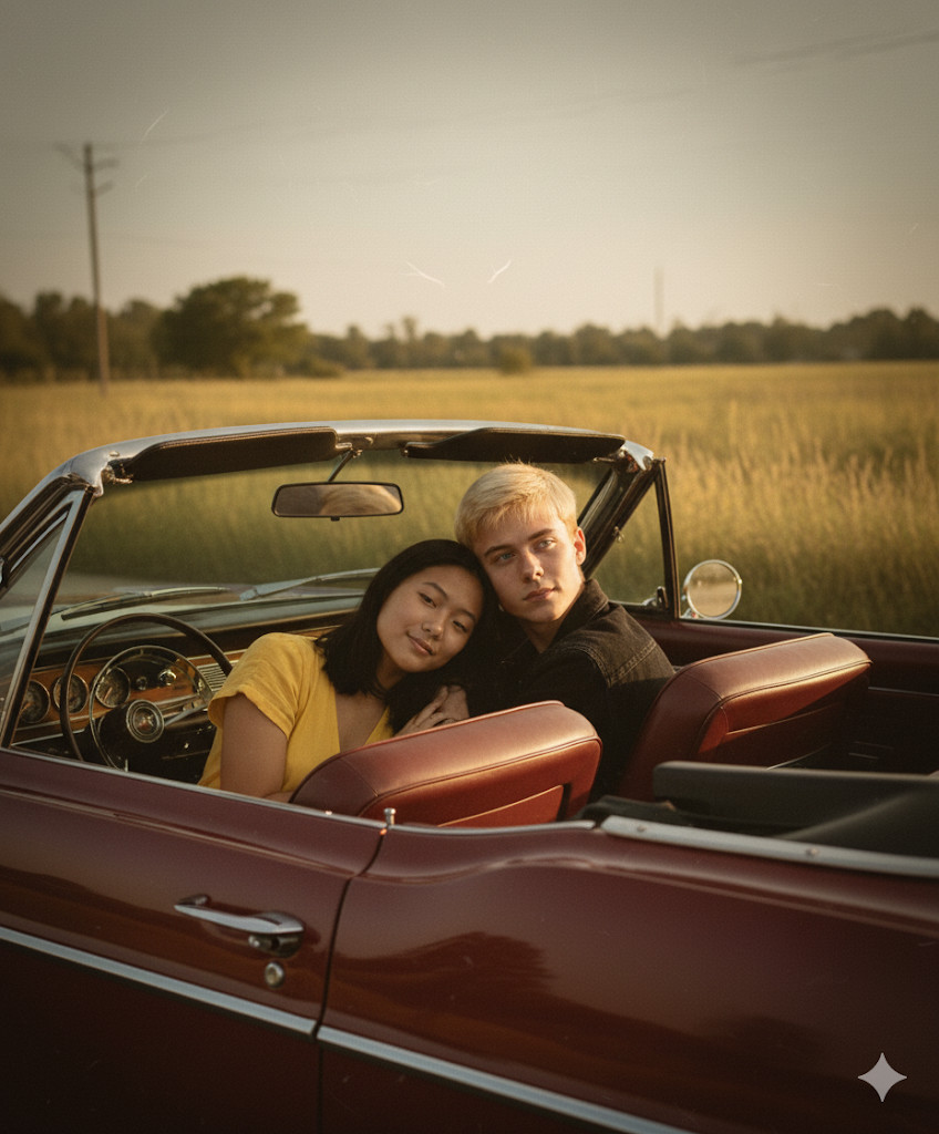 vintage car cuddle gemini ai