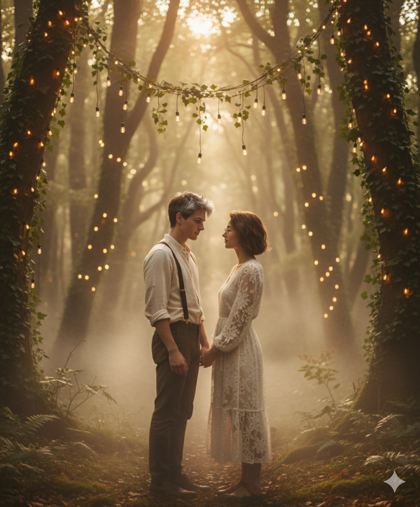 forest whimsy boho wedding gemini ai