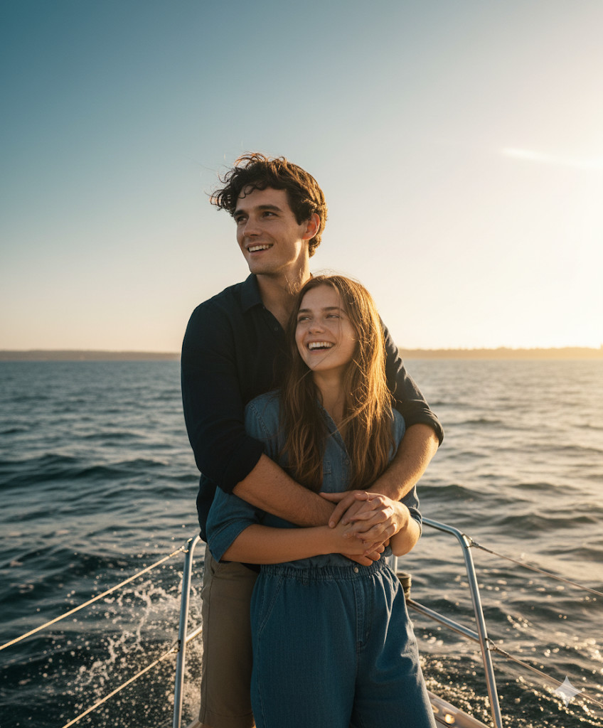 sailing at sunset gemini ai