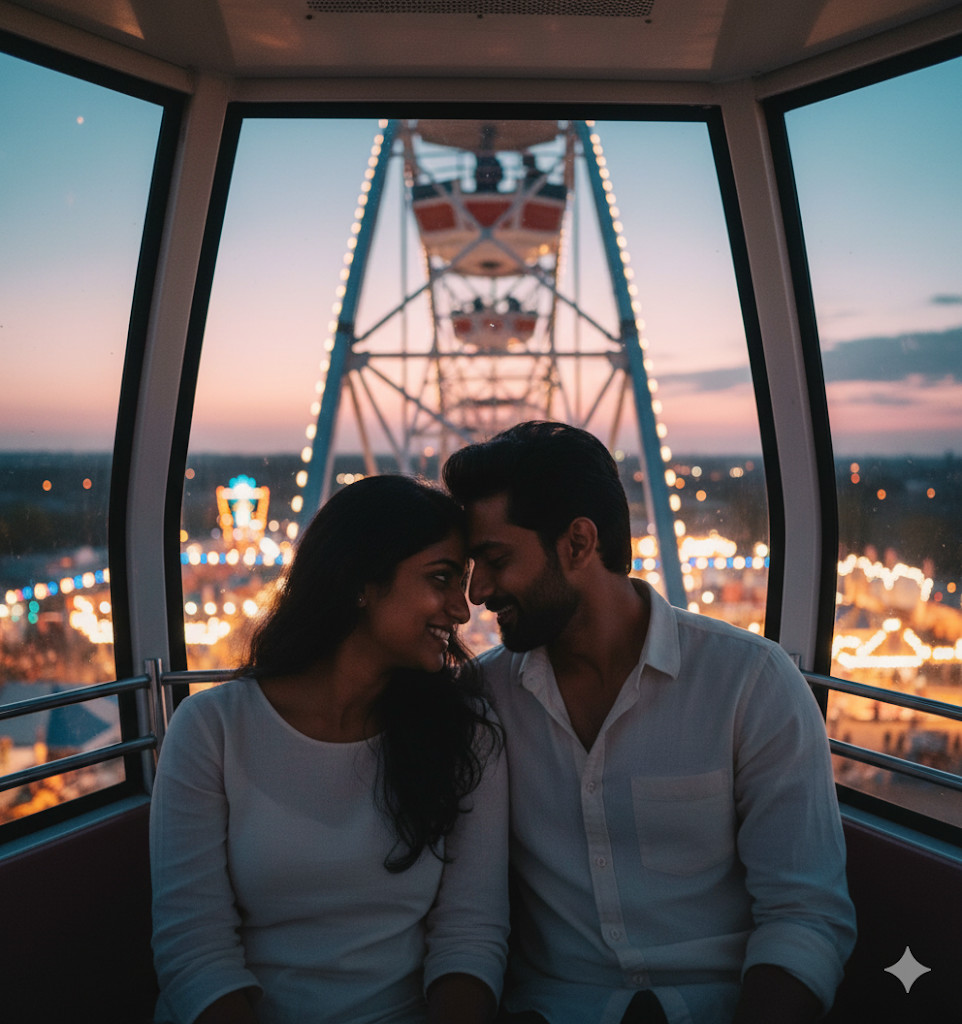 ferris wheel silhouette gemini ai