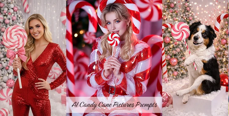 ai candy cane picture prompt