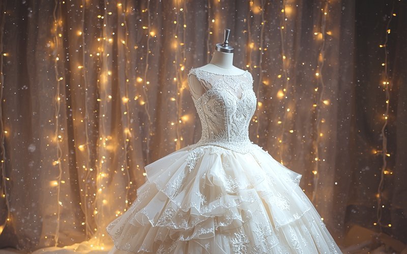 Alt" AI Christmas dress"