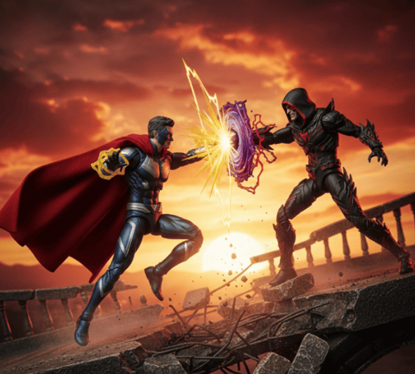 epic villain confrontation