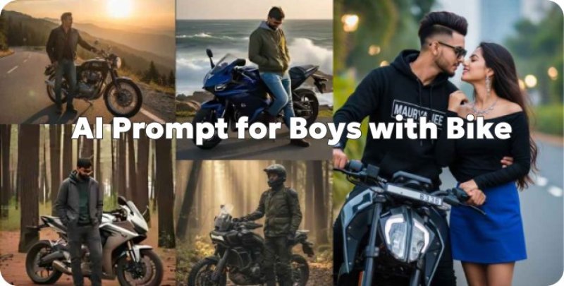 ai prompt for boys with bike