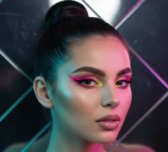 neon edge makeup